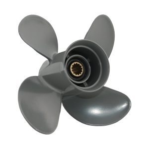 4 Blades 10 1/2X13 Outboard Aluminum Propeller for Honda 4 Stroke Engine Motor