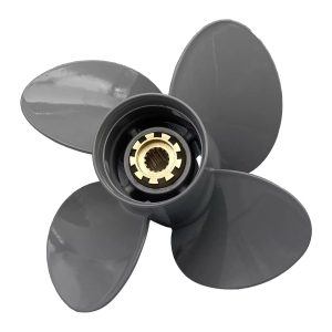4 Blades 12 1/2X19 Outboard Aluminum Propeller for Honda Engine Motor 4.25" Gearcase