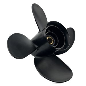 10.6x11 Outboard Propeller Aluminum Fit Mercury Boat Engines 25HP - 70HP Pressed-In Hub 4 Blades